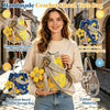 Bohemian Crochet Floral Tote Bag