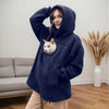 Fleece Pet Carrier Hoodie