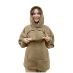 Fleece Pet Carrier Hoodie