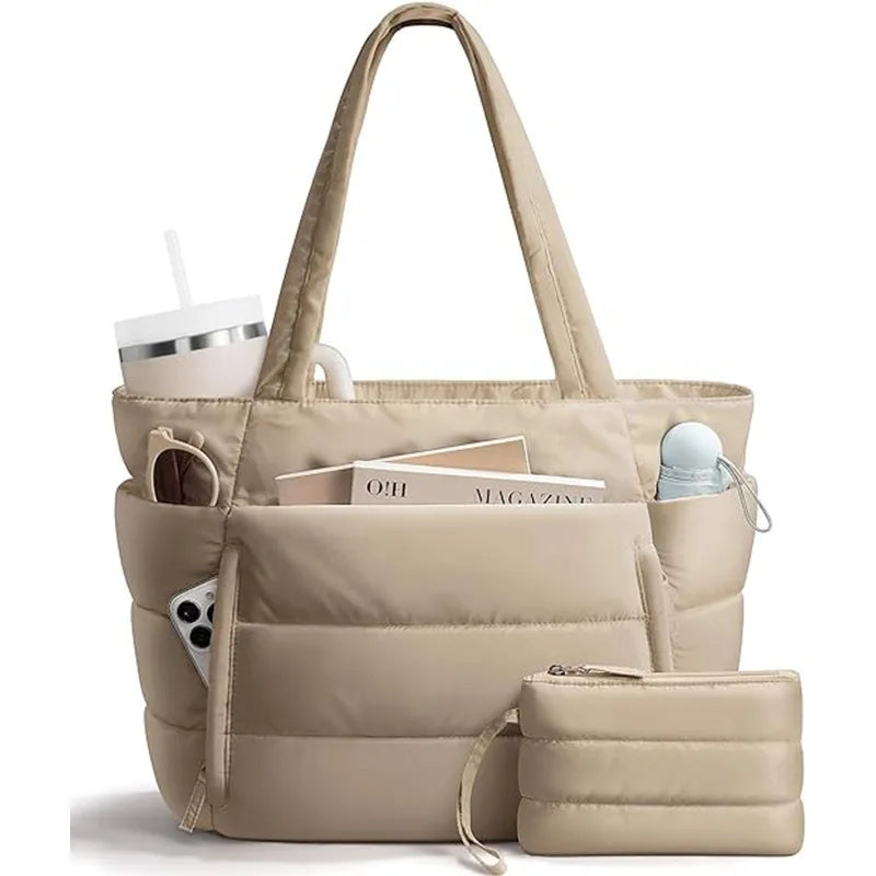 Women’s Nylon Shoulder Tote Bag – Lightweight & Versatile