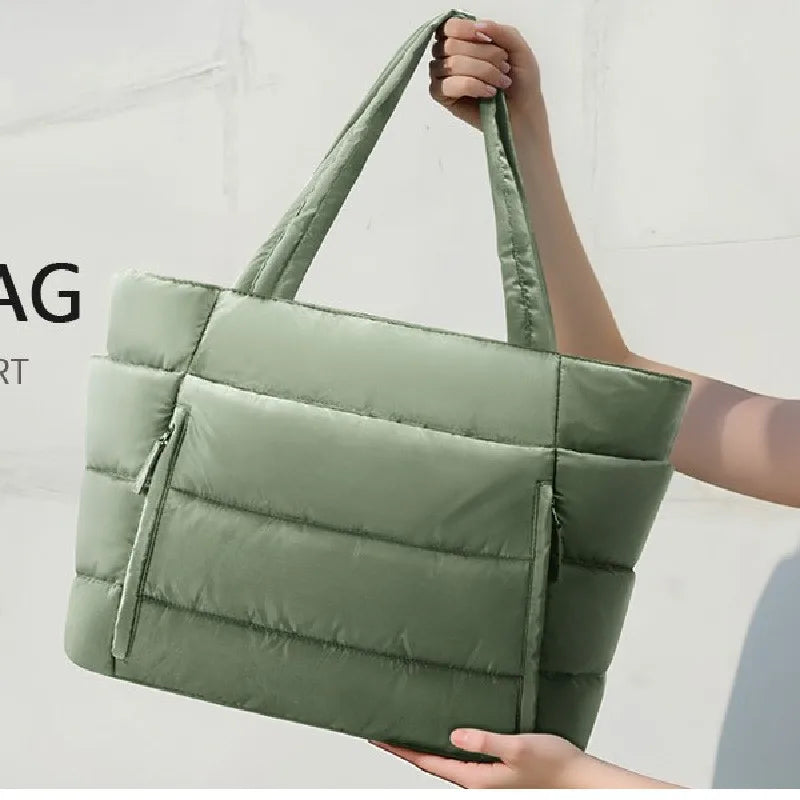 Women’s Nylon Shoulder Tote Bag – Lightweight & Versatile