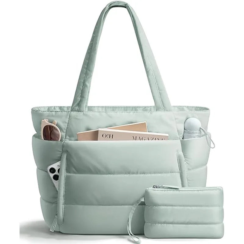 04 Color Women’s Nylon Shoulder Tote Bag – Lightweight & Versatile