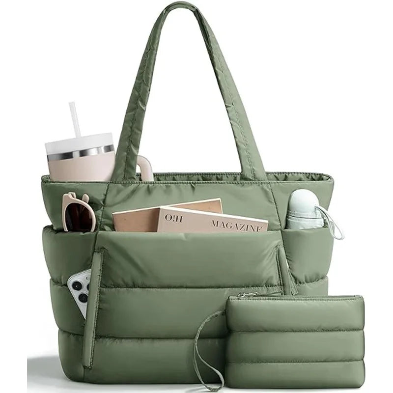 06 Color Women’s Nylon Shoulder Tote Bag – Lightweight & Versatile